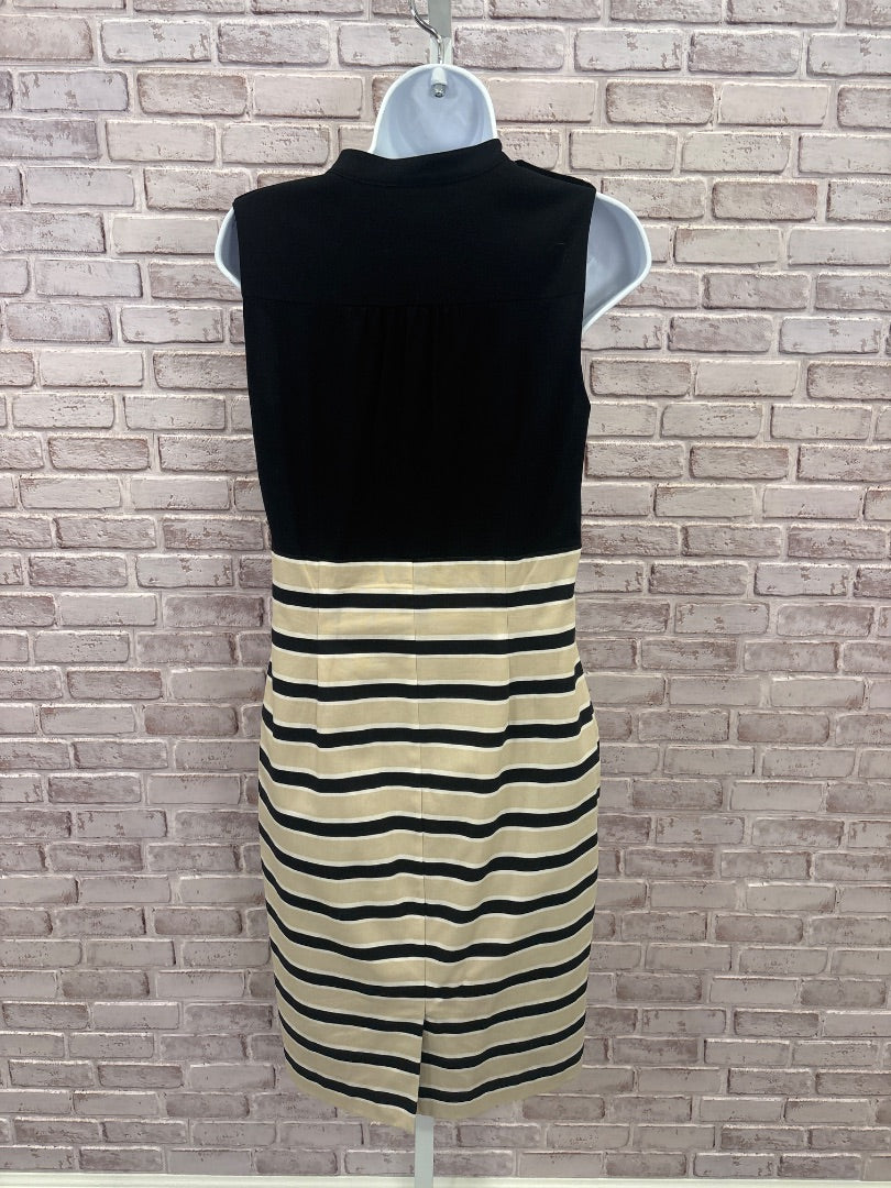 White House Black Market Dress, Black/tan multi, 6, Used - Good