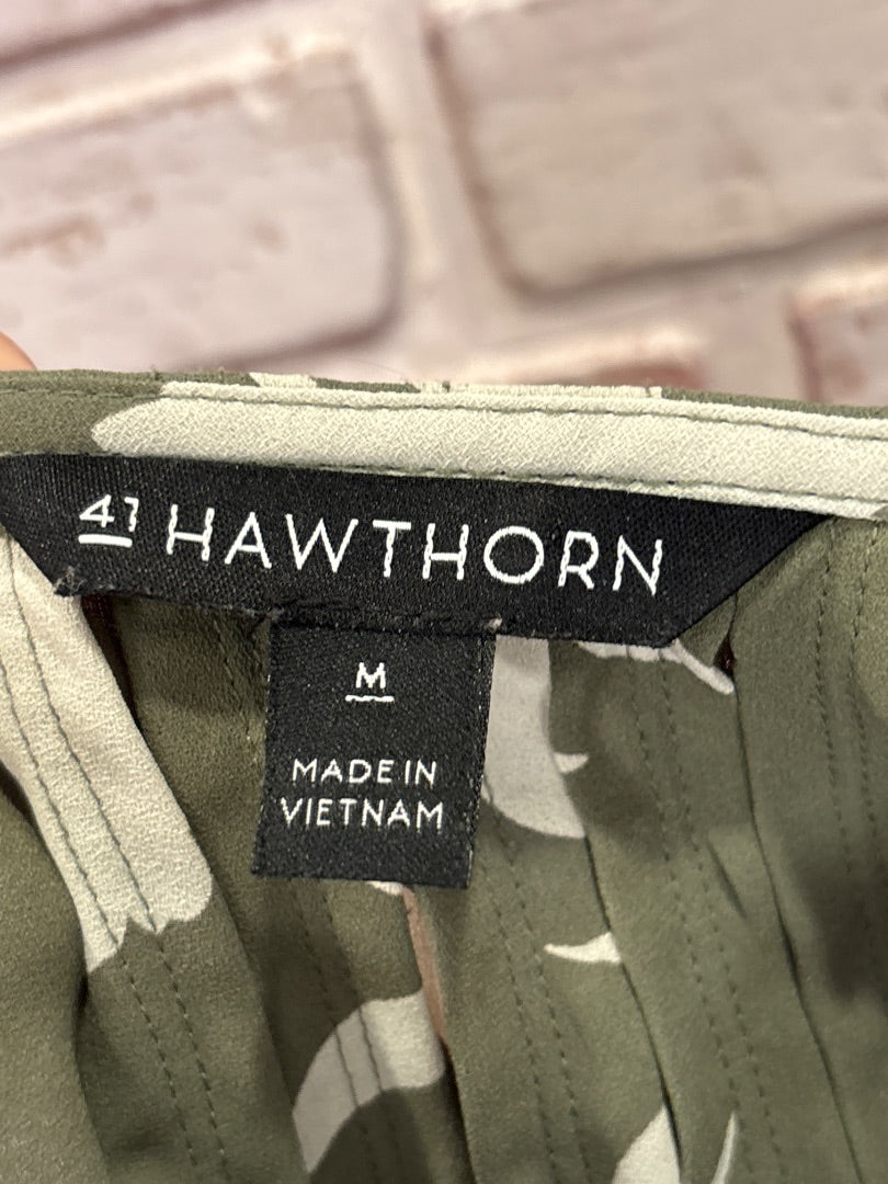 41 hawthorn Tank top, Green/beige, Medium, Used - Good