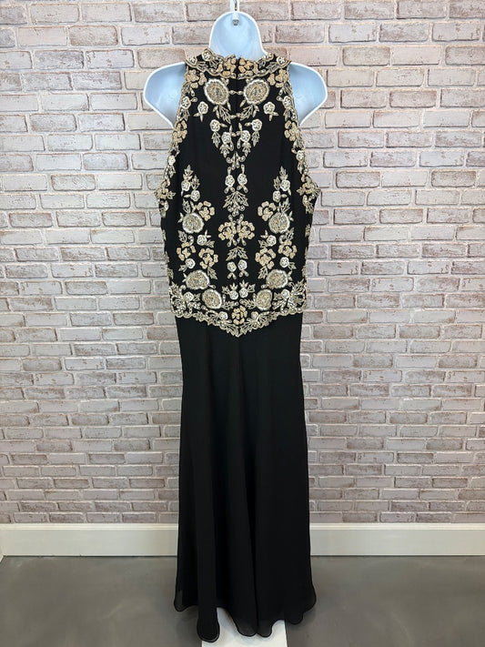 Jkara Dress, Black multi, 14, New With Tags