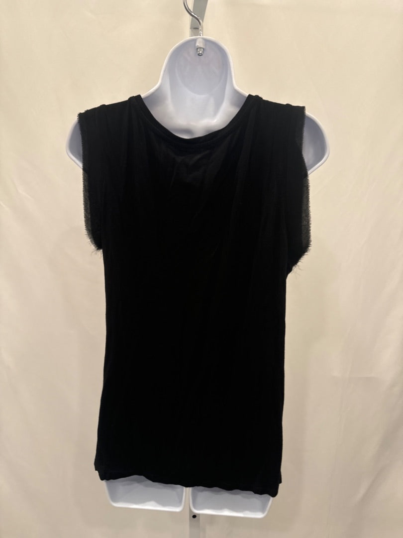 Adrienne Vittadini Shirt, Black, Medium
