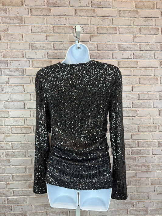Karen Kane Shirt, Silver, XS, New With Tags