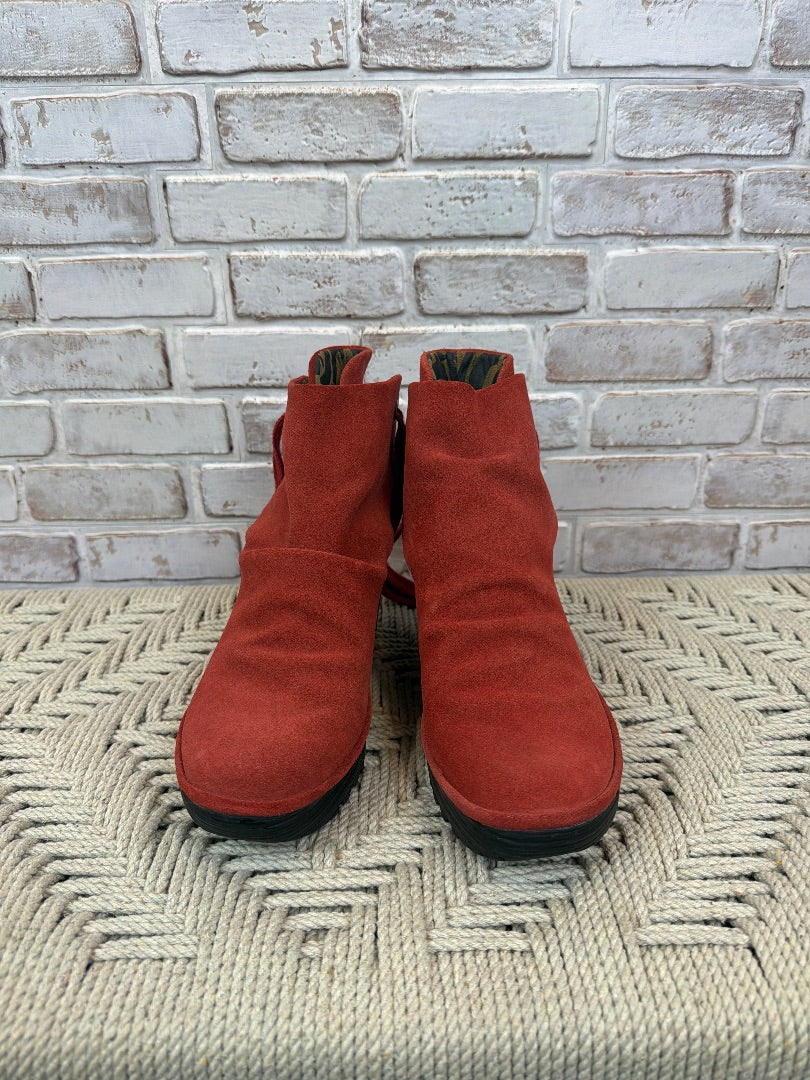 Fly London Boots, Red, 38, Used - Good