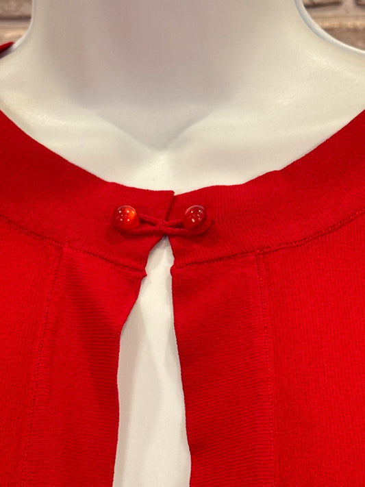 Dressbarn Cardigan, Red, 8, New With Tags