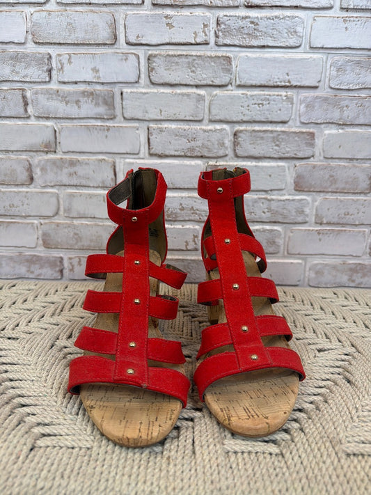 Aerosoles Heels, Red, 9, Used - Excellent