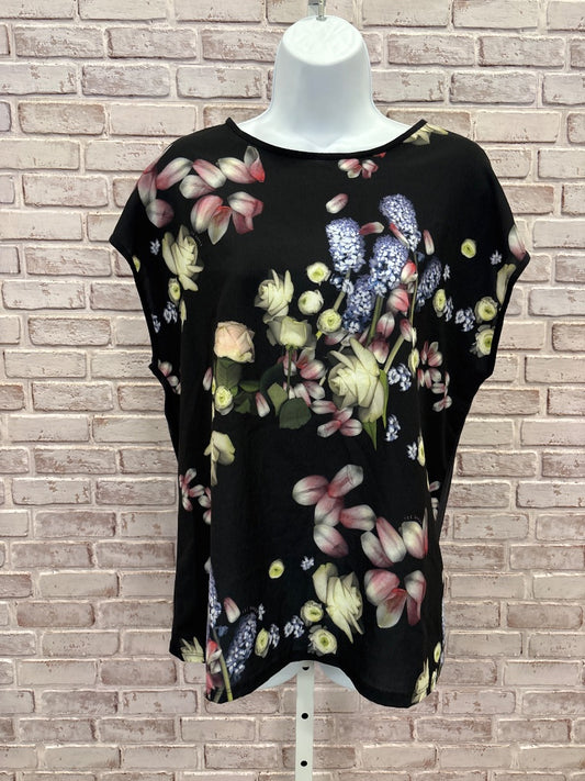 Ted Baker Tee shirt, Black floral, 3, Used - Good