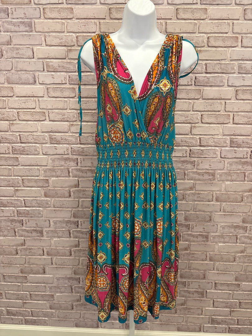 Win win Dress, Teal/magenta, L/XL, Used - Good