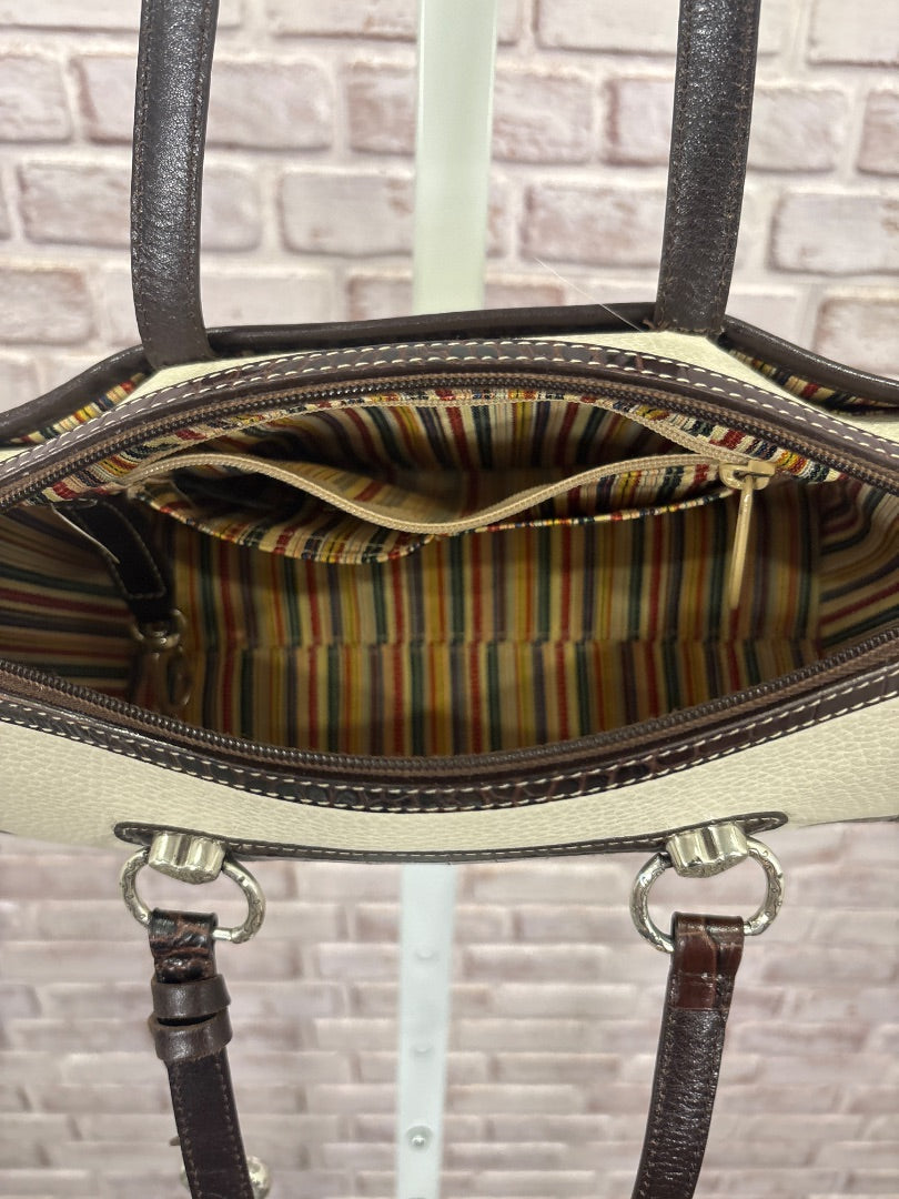 Brighton Handbag, Cream/brown, One Size, Used - Good