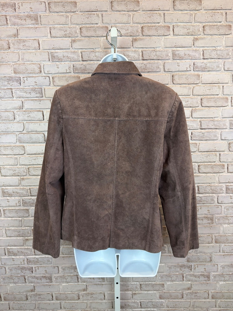 Bernardo Jacket, purple/grey, Medium, Used - Good