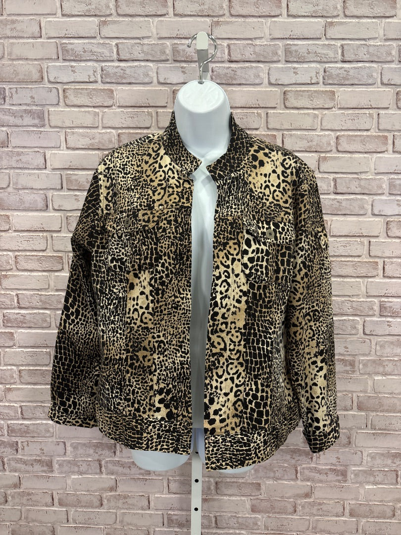 Chicos Jacket, Animal print, 2, Used - Good
