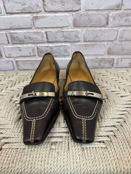 Hermes Kelly Pump Heels, Chocolate brown, 37.5, Used - Excellent