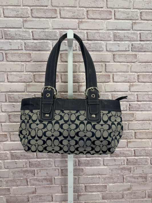 Coach Handbag, Navy monogram, One Size, Used - Good