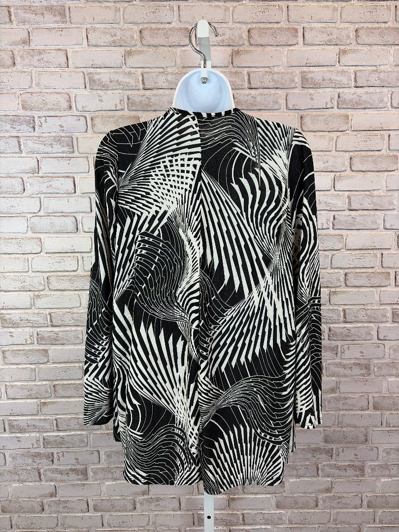 SJS Cardigan, Black/white, Medium, Used - Good
