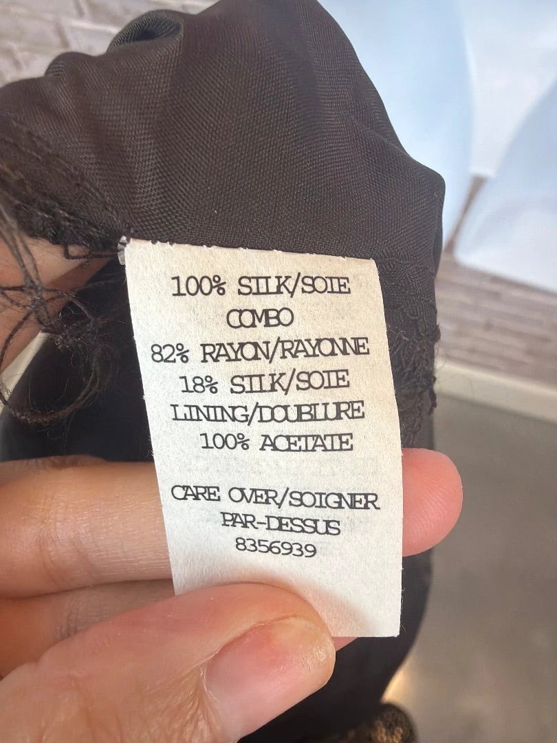 Vintage Cynthia Steffe Silk Dress, Multi, 10, Used - Excellent