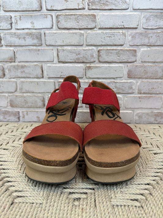 Otbt Sandals, Red, 10, Used - Excellent