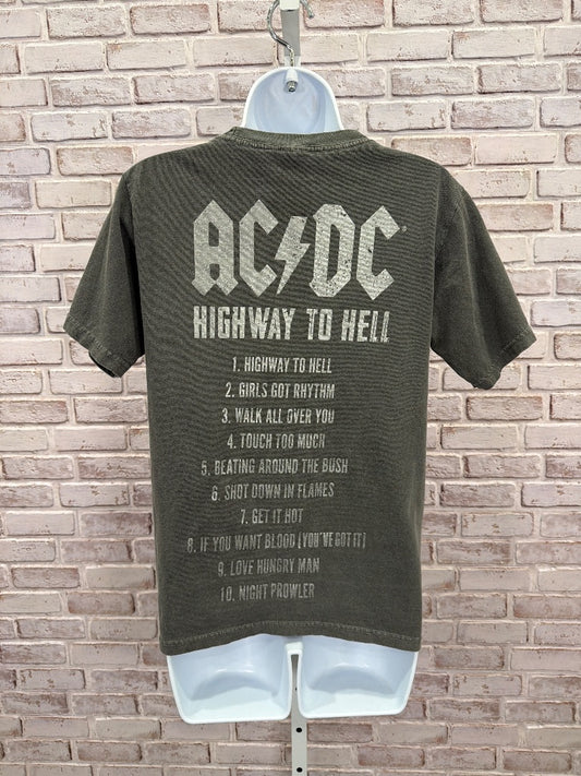 ACDC Tee shirt, Grey, Small, Used - Good