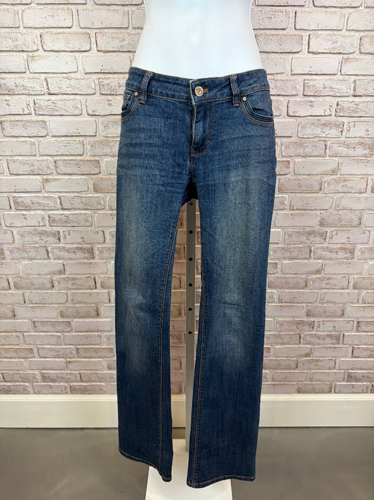 White House Black Market Bootleg Jeans, Denim, 00, Used - Good