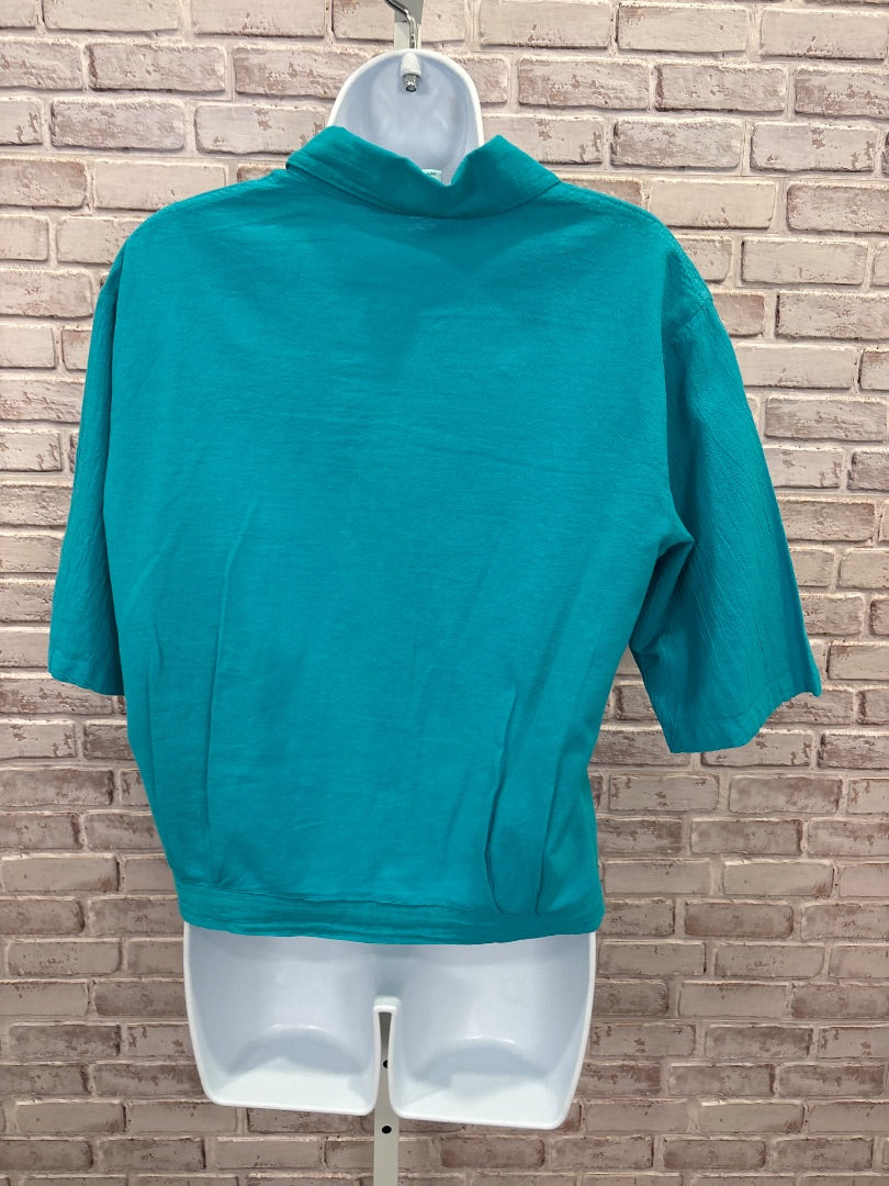 Sea Breeze of California Shirt, Teal, Medium, Used - Good