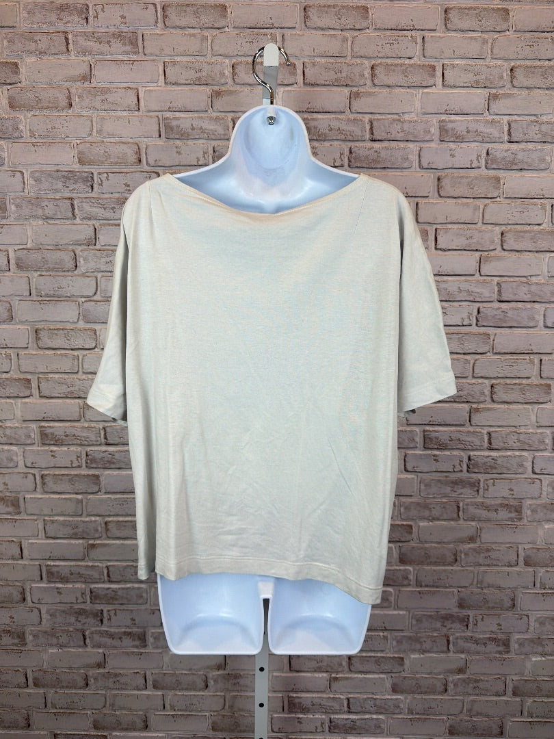 Akris Shirt, White/black, Large, Used - Good