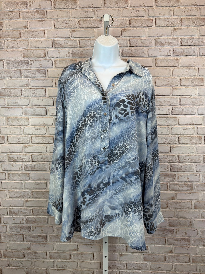 Chicos Shirt, Animal, 3, Used - Good