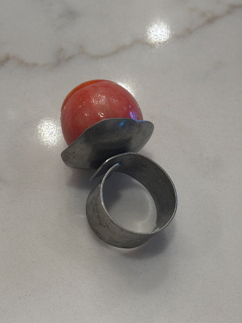 Various Ring, Silver/orange, One Size, Used - Good