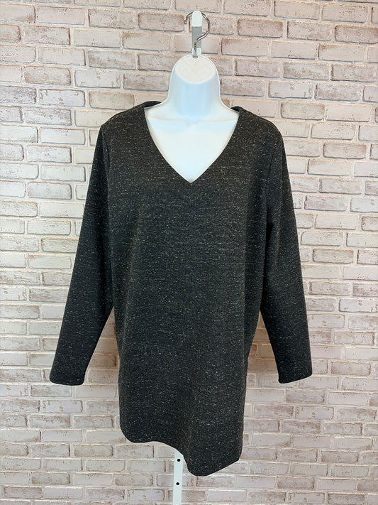 J.jill Shirt, Grey, Large, New With Tags