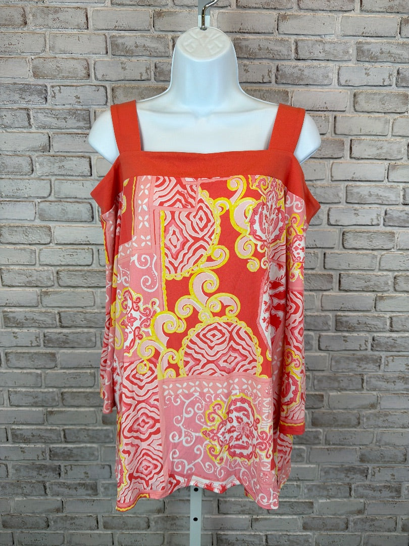 JM Collction Shirt, Multi, Medium, Used - Good