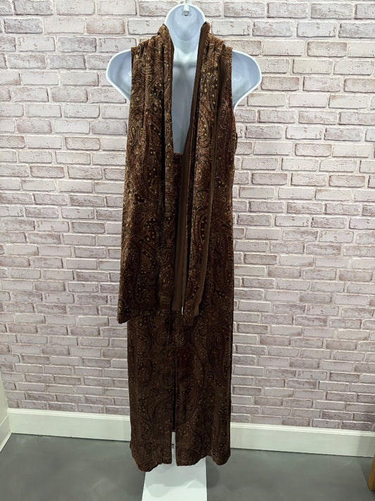 Dana Buchman Dress, Brown multi, 12, Used - Good