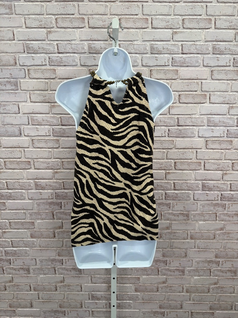 Michael Kors Shirt, Animal, Large, Used - Fair