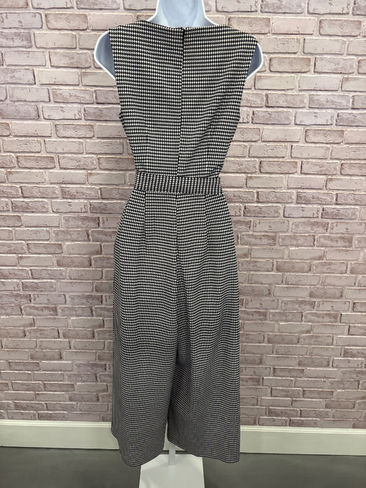 Calvin Klein Jumpsuits, Black/white houndstooth, 4, Used - Good