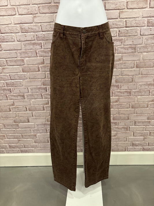 Ralph Lauren Pants, Brown paisley, 10, Used - Good