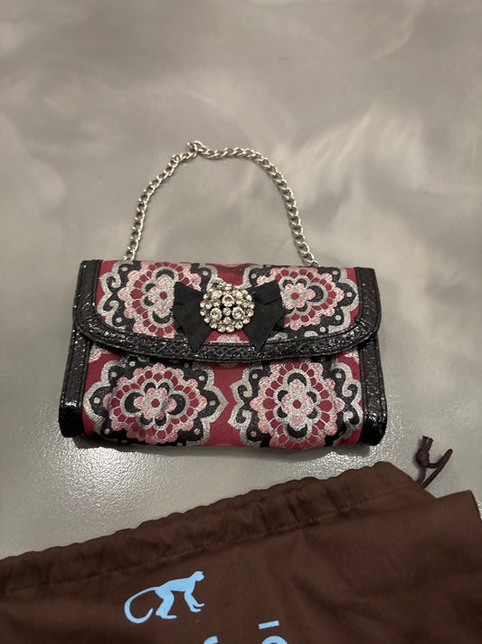 Rafe Handbag, Black/maroon, One Size, Used - Good