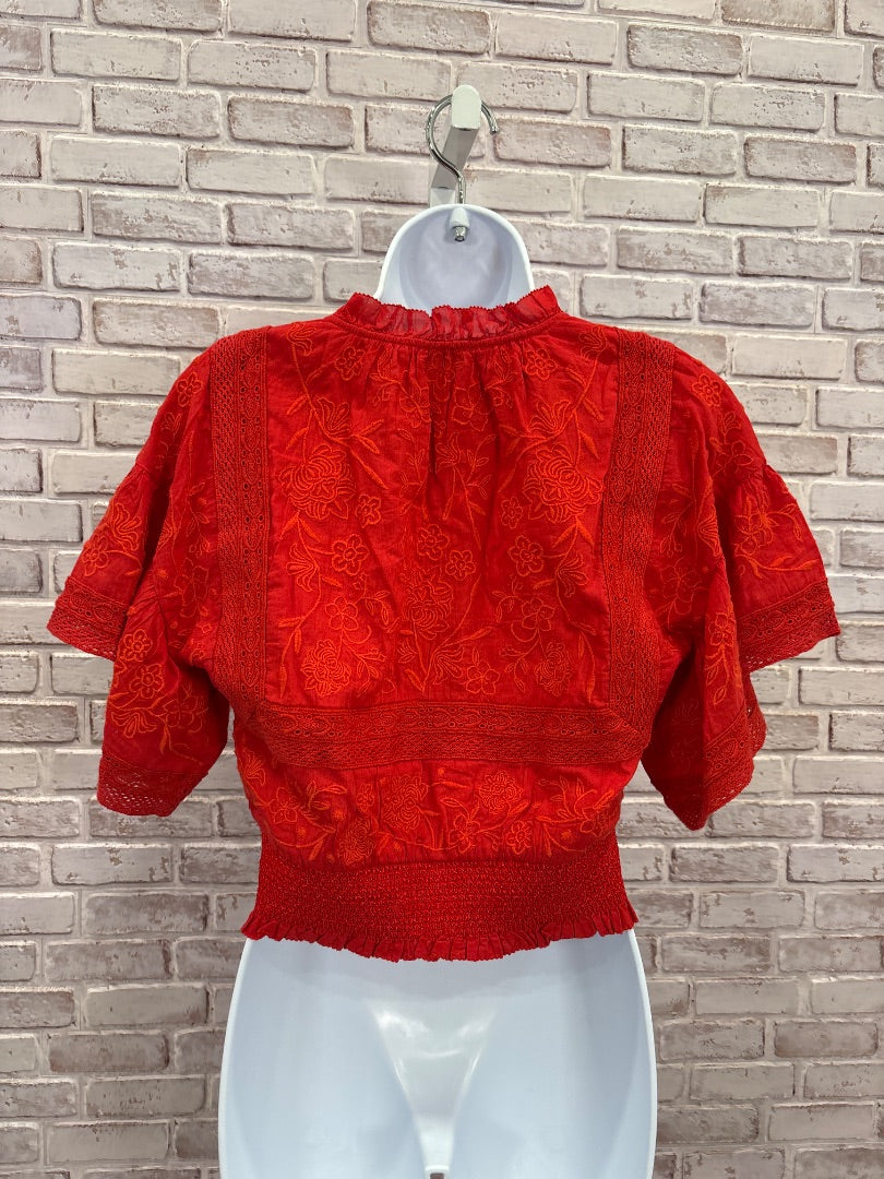 Alice + Olivia Shirt, Red, Small, New With Tags