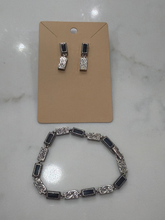 Brighton Matching Jewelry Set, Silver, One Size, Used - Good