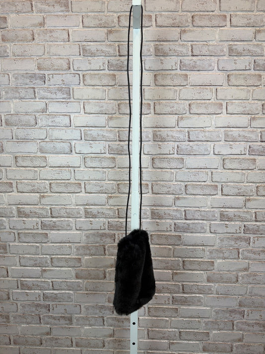 Various faux fur Crossbody, Black, One Size, Used - Good