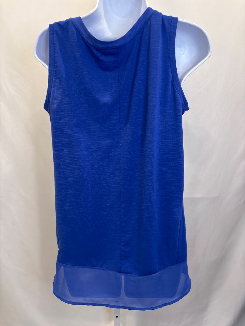 Adrienne Vittadini Tank, Blue, Small