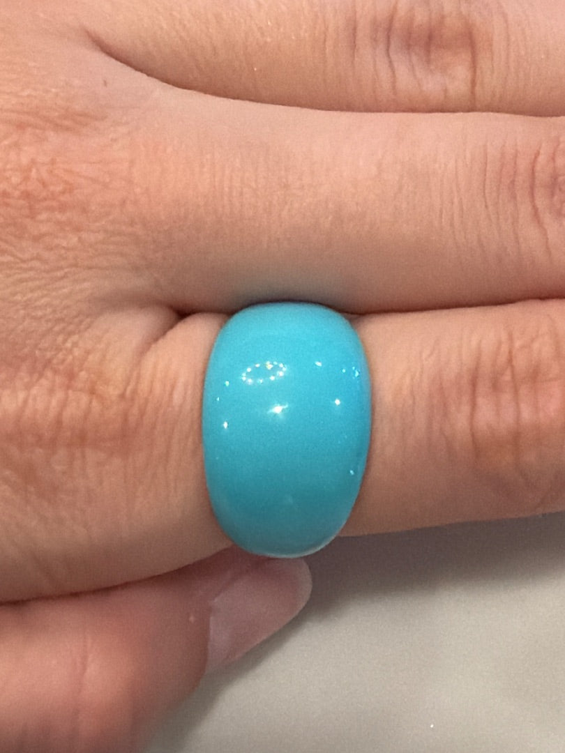 Various Ring, Turquoise/gold, 8, Used - Good