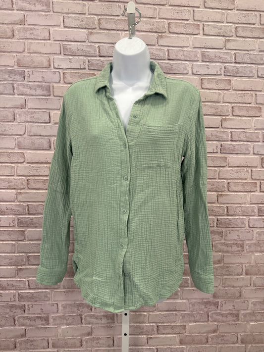Anne Klein Shirt, Green, Small, Used - Good
