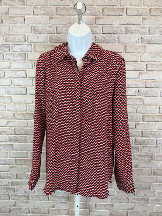 Halogen Shirt, blue/red/white, Small, Used - Good