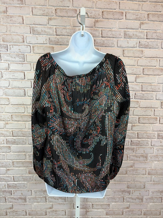 Maeve Shirt, Black multi, Medium, New With Tags