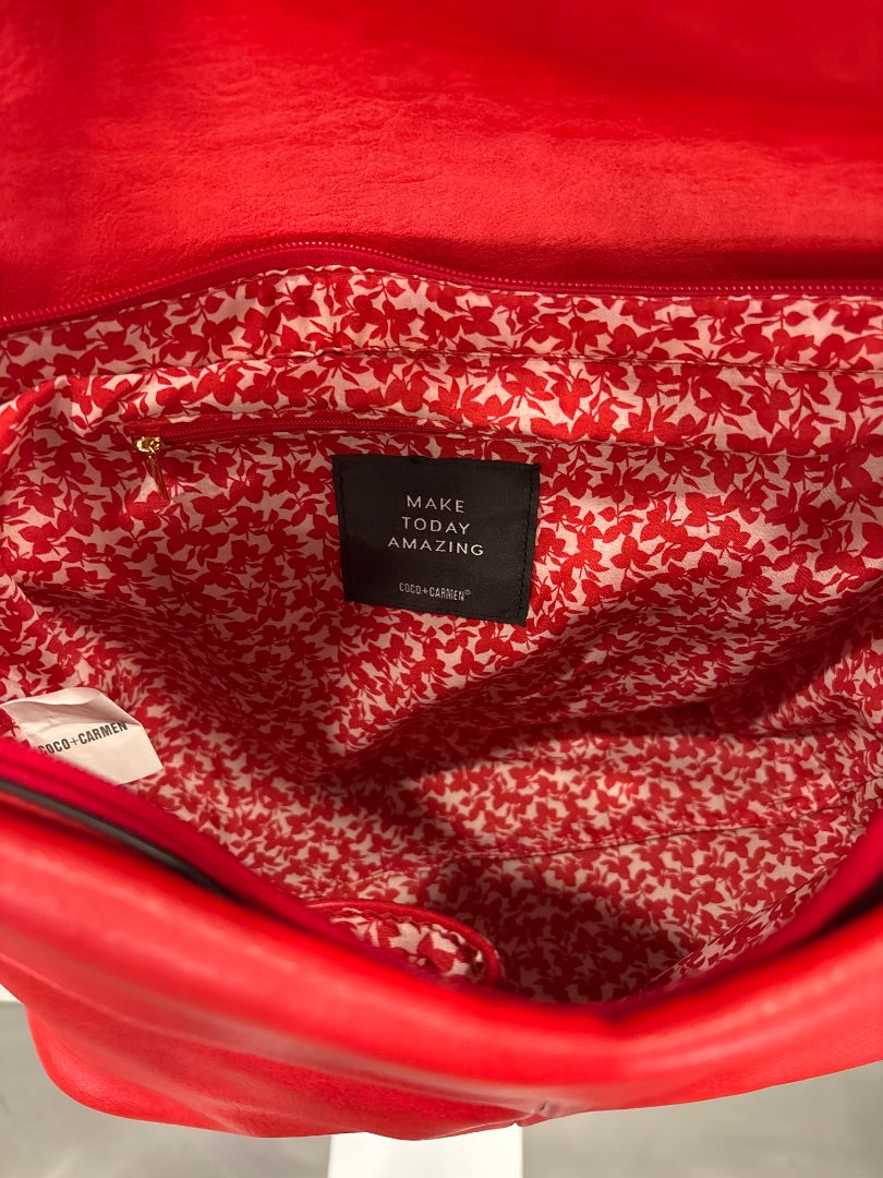 Coco + Carmen Handbag, Red, One Size, Used - Good