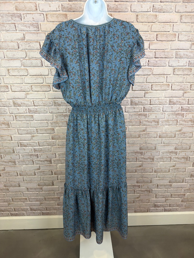 Max Studio Dress, blue multi, Medium, Used - Good
