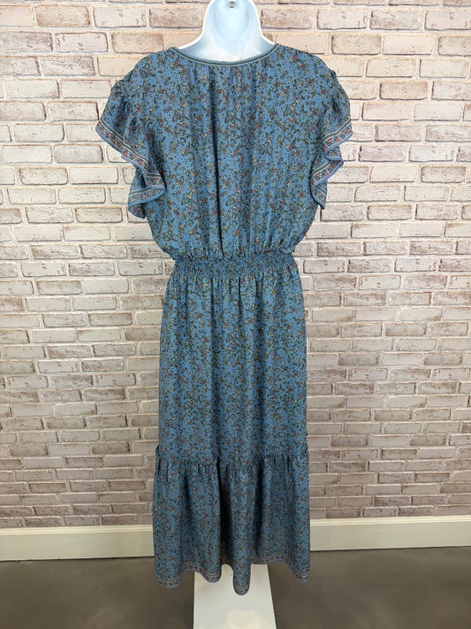 Max Studio Dress, blue multi, Medium, Used - Good