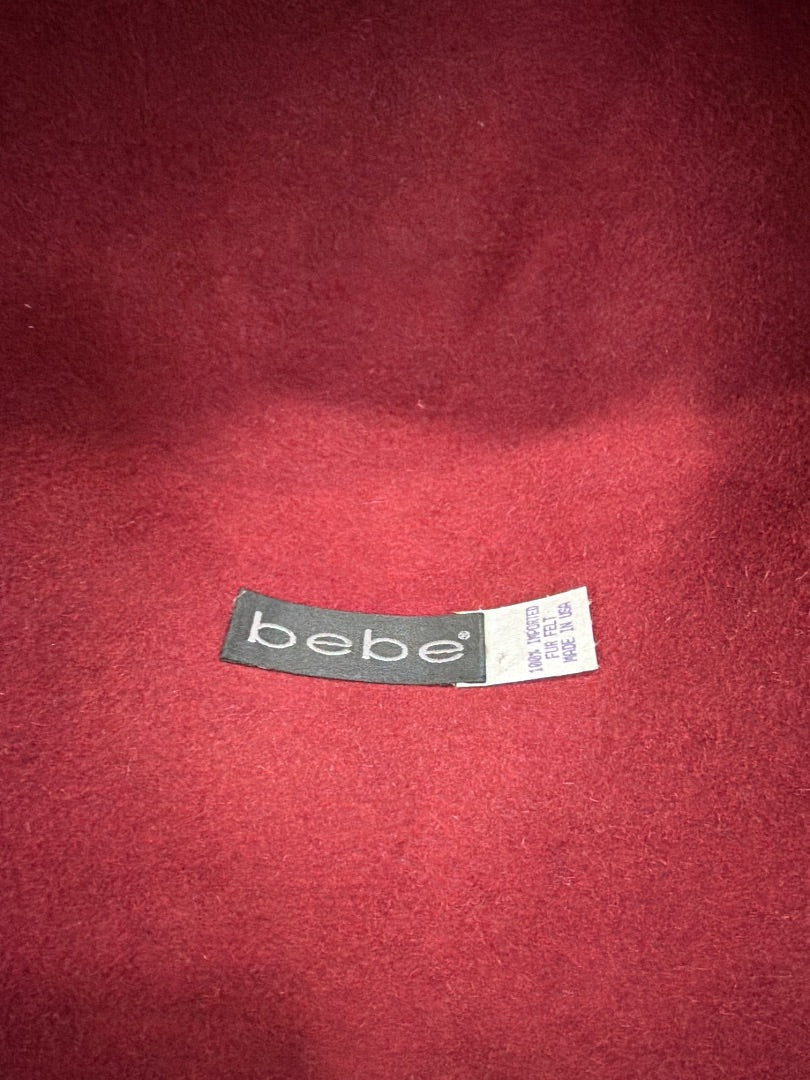 Bebe Hat, Maroon, One Size, Used - Good
