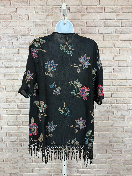 Alice Blue Duster, Black multi, Small, Used - Good