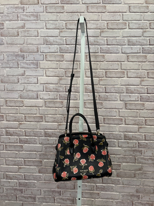 Kate Spade Handbag, Black/pink floral, One Size, Used - Good