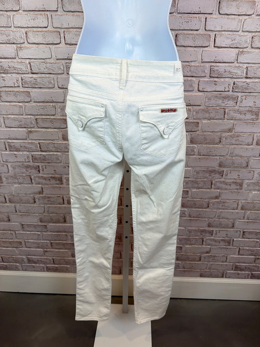 Hudson Collin Skinny Jeans, White, 28, Used - Good