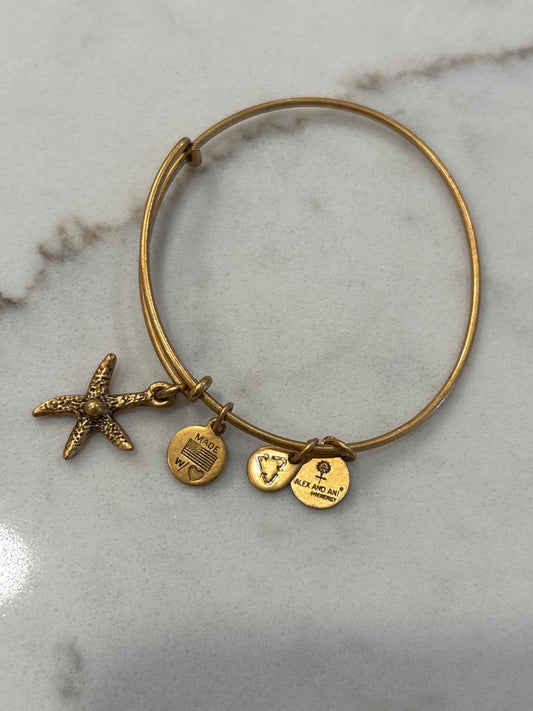 Alex & Ani Bracelet, Gold, One Size, Used - Good