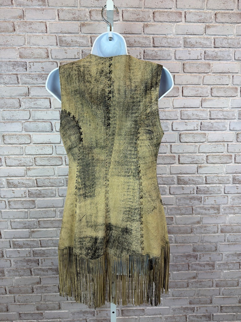 Tribe America Vest, Tan, Small, Used - Good