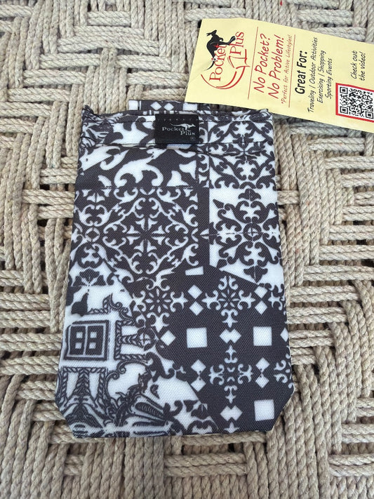 Pocket Plus pocket bag, grey/white, One Size, New With Tags