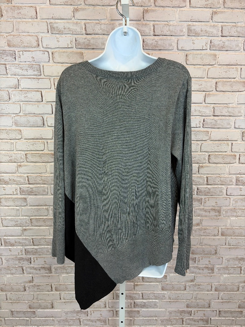 89th & madison Sweater, Grey/black, Large, Used - Good